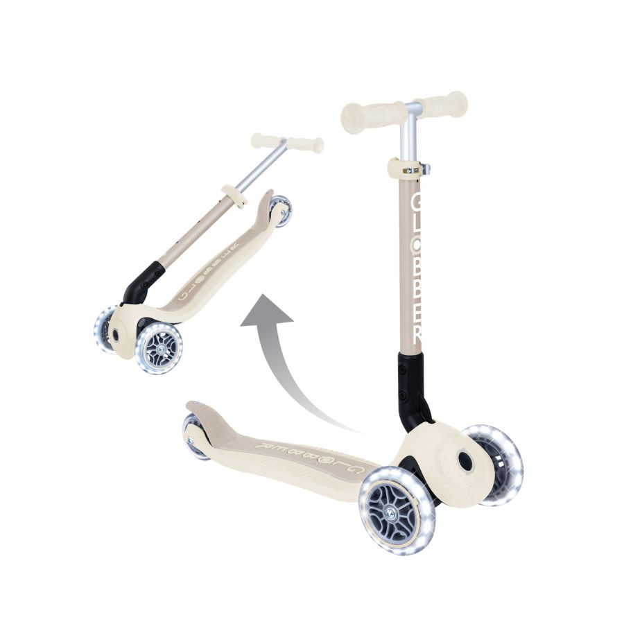 Trottinette enfant Globber Flow 125 Foldable Gris et Vert - Trottinette enfant - Achat & prix