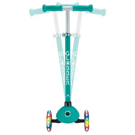 Trottinette Pliante Enfant 3 Ans Et + - 2 Roues LED, Guidon Réglable, Frein Arrière, Max 50 Kg