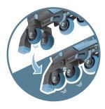 Rollers évolutifs 2EN1 Taille XS/S