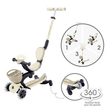 Module 360 GLOBBER, Trottinette 3 roues évolutive Globber ultra équipée
