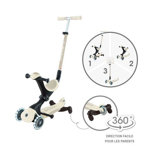 TROTTINETTE ÉVOLUTIVE GO UP DELUXE LIGHTS ECO 360