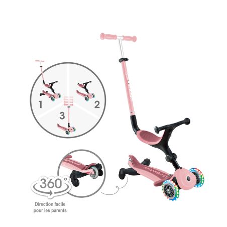 Trottinette évolutive GO UP ACTIVE LIGHTS 360 GLOBBER 