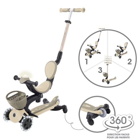 Trottinette évolutive GO-UP BABY 360 LIGHTS